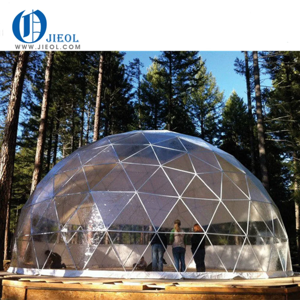 

New design beautiful geodesic dome kit for family camping, White, blue, green, yellow, red, etc