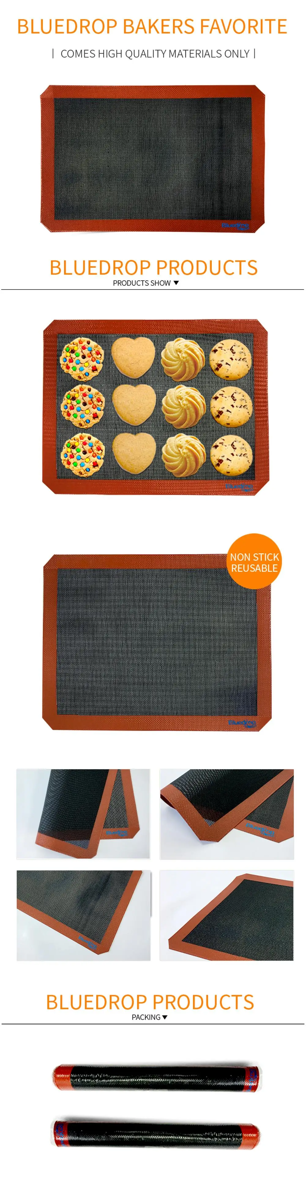 Fda Perforated Silicone Non Stick Flat Baking Mat Sheet Buy