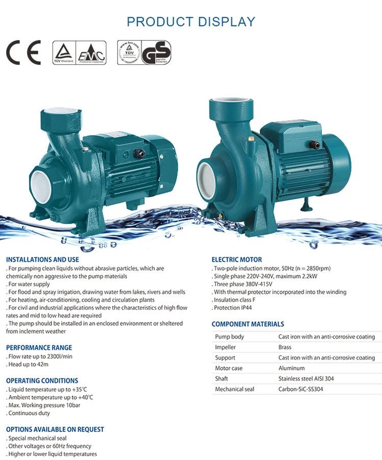 Horizontal Hfm2 High Flow Low Head Centrifugal Water Pumps Buy