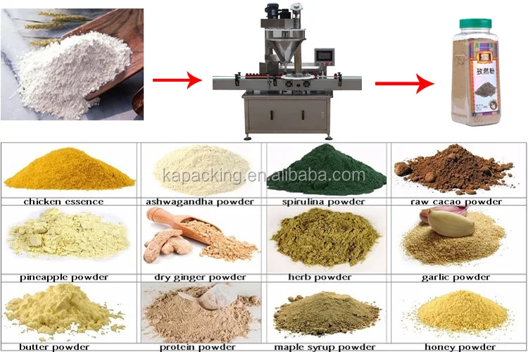 konjac powder 95% glucomannan filling machine