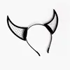 Headband Halloween Black Devil Horn Mesh Fancy Dress Party Lady Hairband SP416