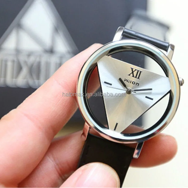 

Hot Sale PU Leather Band Stainless Steel Sport Analog Quartz Women Men Fashion Wrist Watch Clock