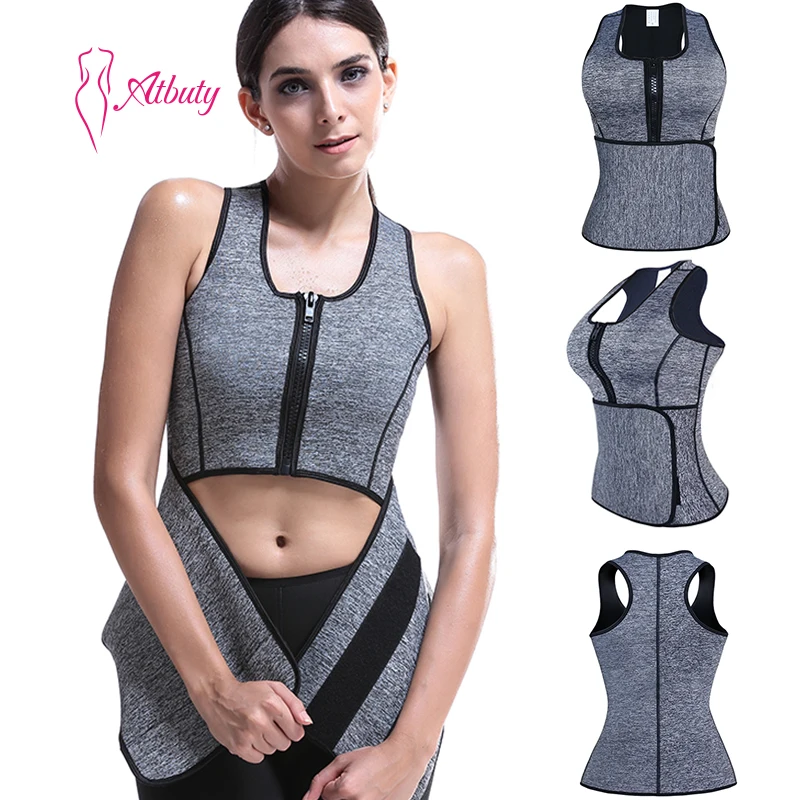 

Wholesale Neoprene Sauna Vest Slimming Waist Shaper For Women, As shown