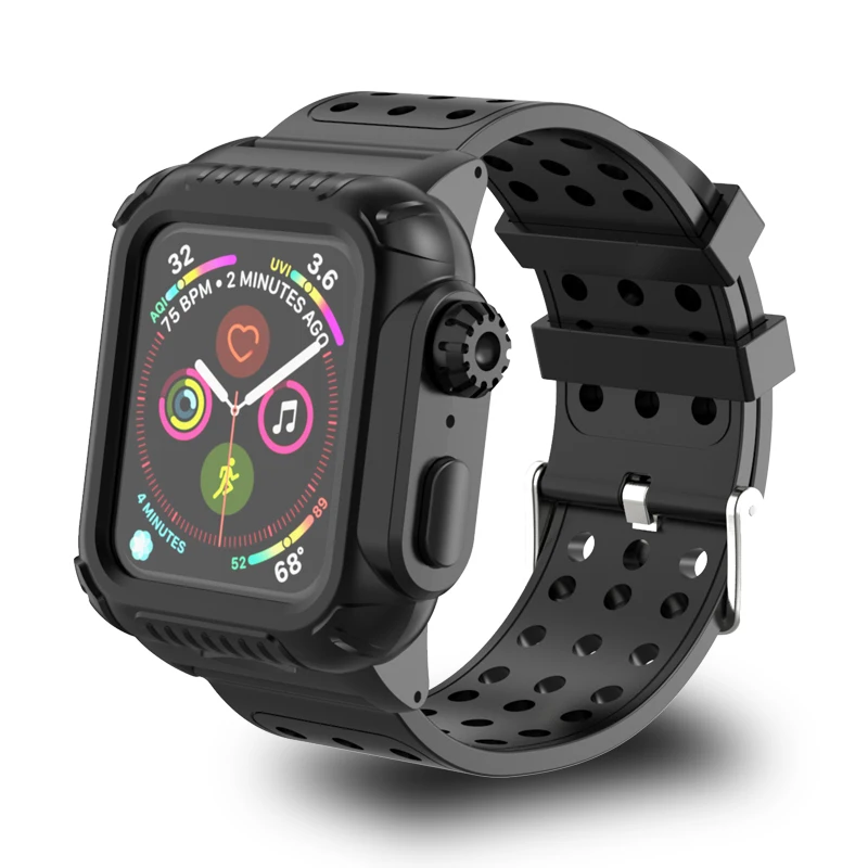 

Rugged Armor Full Body Protection Sports Shockproof Case With Strap Band For New Apple Watch iWatch, N/a