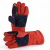 CO2 welding welder gloves two layer pure cow leather labor safety gloves