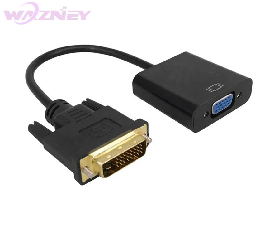 Dvi To Vga Dvi D To Vga Adapter Cable 24 1 25 Pin Dvi Male To 15 Pin