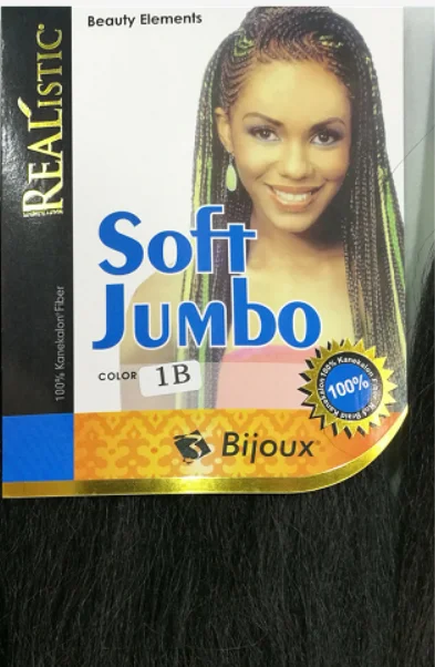 
Realistic Soft Jumbo braid Flame retardant fiber,hot water set,no smooth 48inch 60gr , 