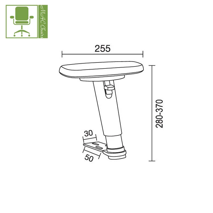 fiberglass chair armrest