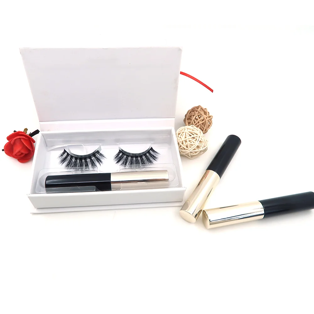 

Worldbeauty wholesale magnetic eyeliner lashes and customize packaging, Black