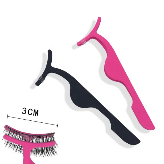 

new custom logo eyelash tools wholesale eyelash applicator tweezers with private label, 3colors