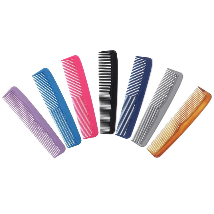 

Popular 5 Inch Double Beard Hair Shaping Comb Bendable Plastic Nit Pocket Comb, Multi color and could be customized
