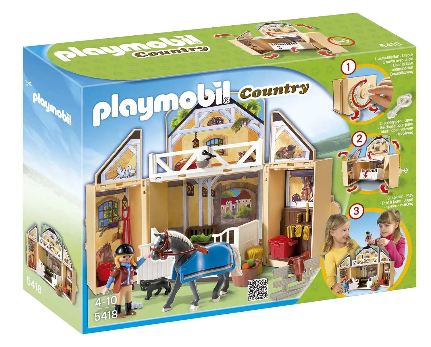 playmobil horse stable set