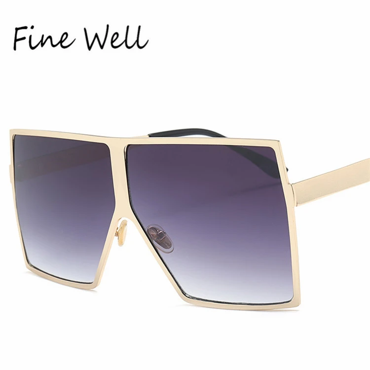 

2019 Fashion Hot Sales High Quality Square Frame Big Sunglasses