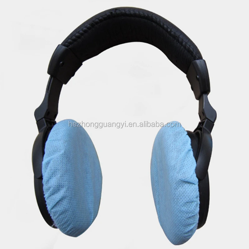 

non woven disposable headset earphone cover with elastic headset cover