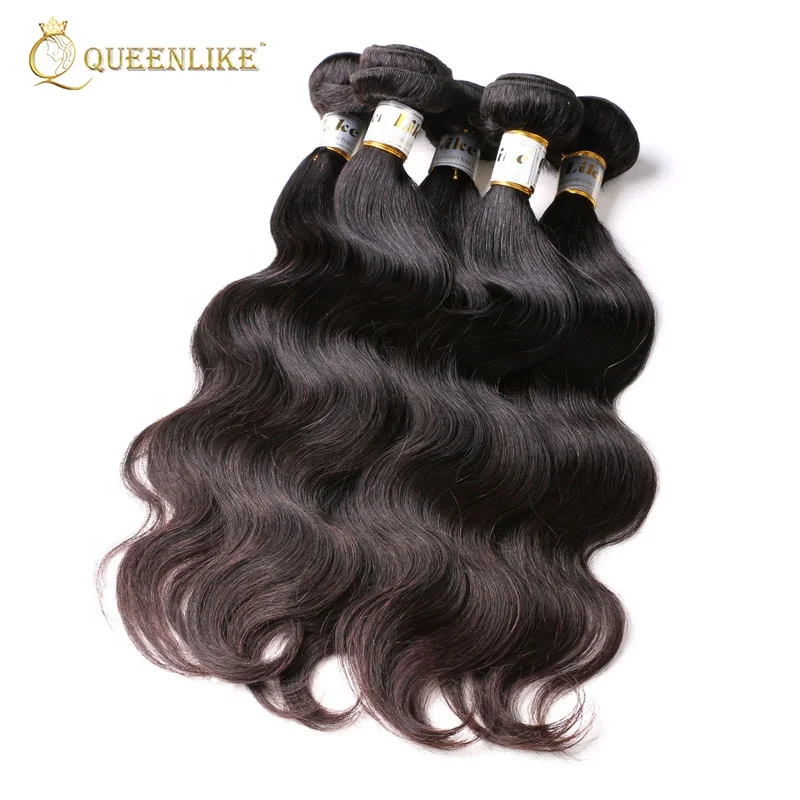 

remy natural body wave human malaysian hair bundles, Natural black or customize