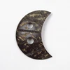 2 holes button type products half-moon design coconut button for garment