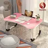 mini end table foldable easy carrying coffee table for lap phone and notebook multi function