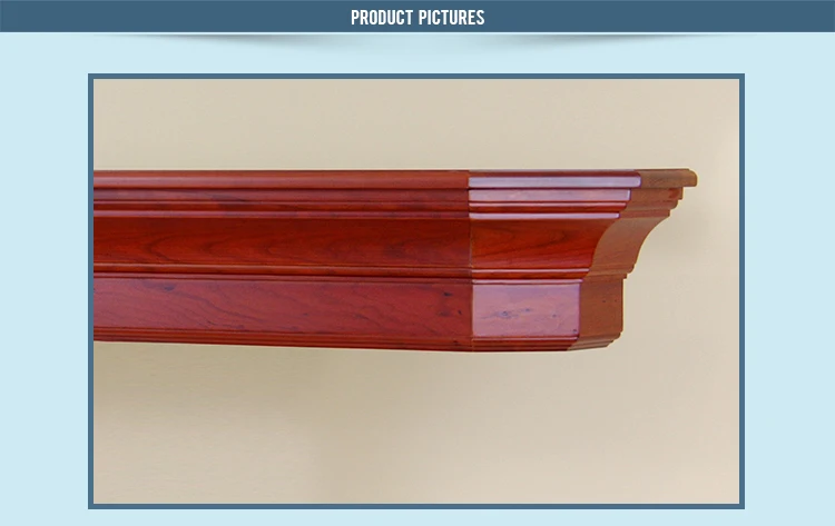 Curving Stone Marble Decorative Fireplace Mantels Wooden