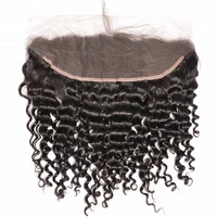 

kbl wholesale mink cuticle aligned curly bundle lace frontal 13x4 closure human hair weave