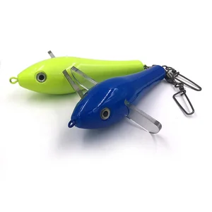 7 Hard plastic body transparent wings fishing lure teaser sea bird with swivel fishing tackle