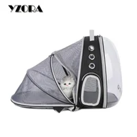 

YZORA Portable Pet Transparent Backpack Breathable Cat Airline Backpack Pet Carrier