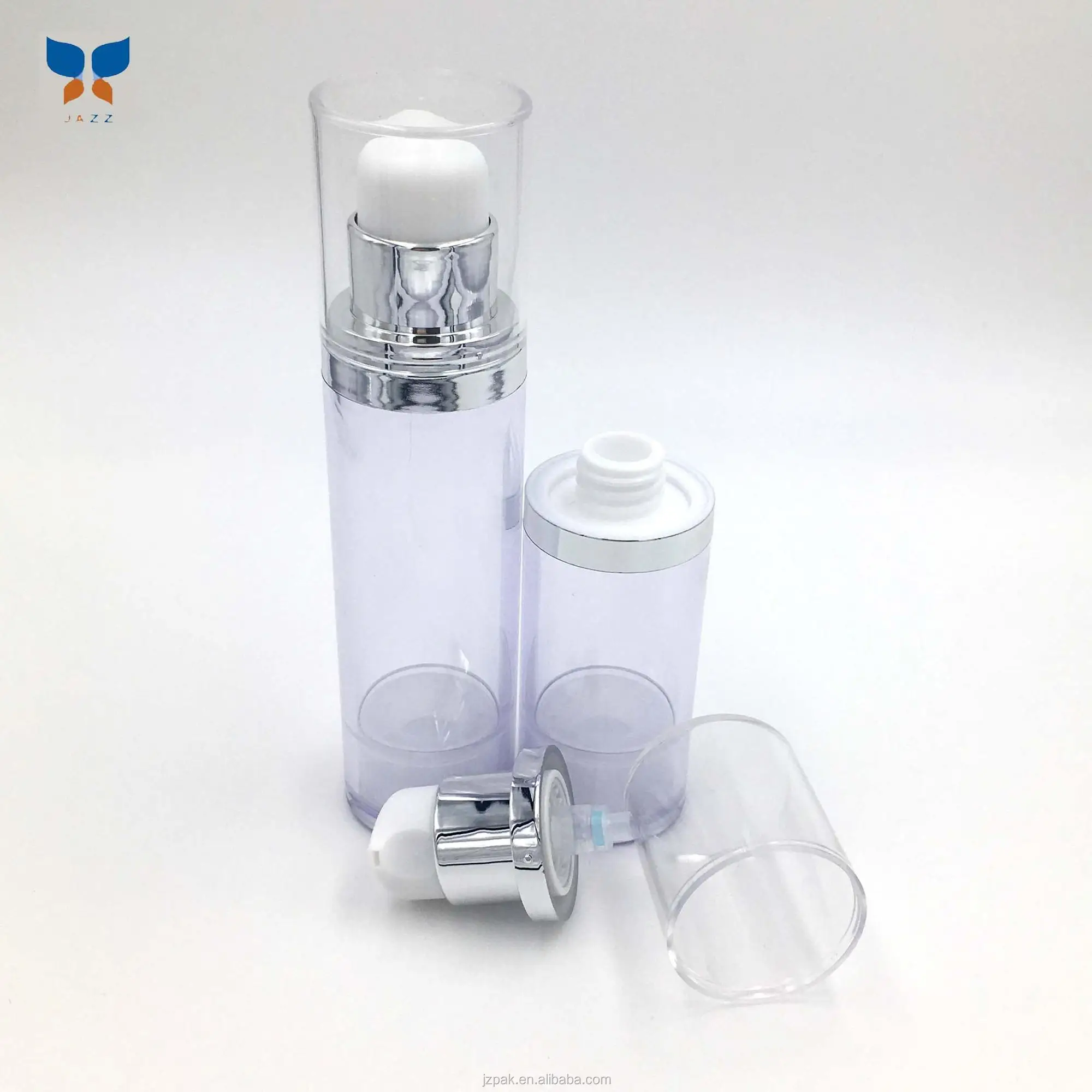Luxury airless lotion bottle cosmetic bottle packaging airless serum bottle