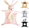 2018 New Design baby toys Bunny Soft Plush panda Animal doll Toy Infant towel grasping rattles Elephant Playmate Calm