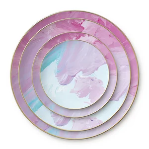 Image of 2014 new design hot sale cheap ceramic dinner plates for hotel