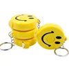 Custom Emoji Advertising smiling face Round Shape tape measure keychain