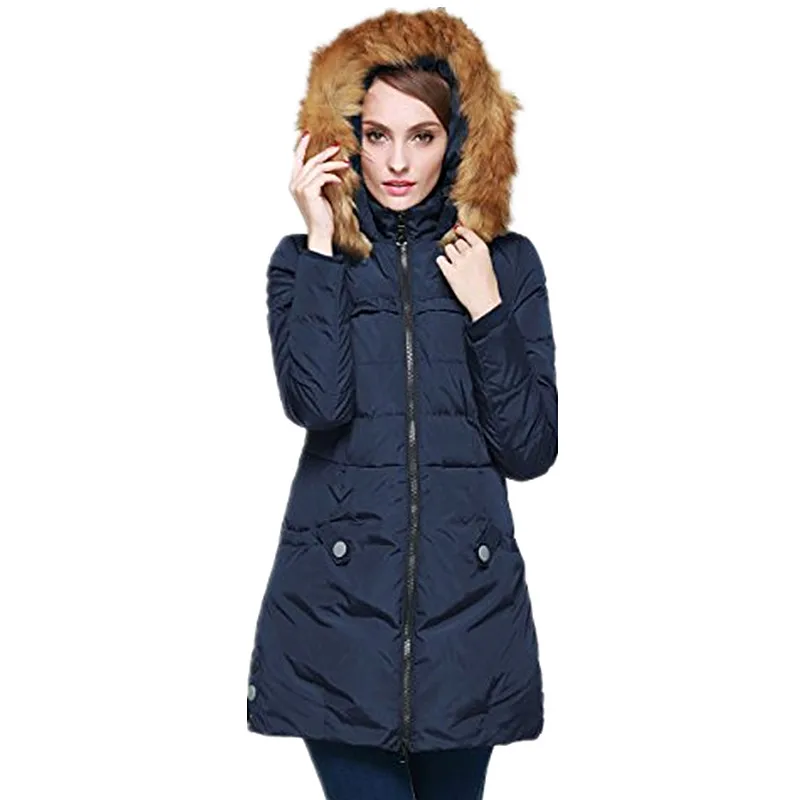 

china factory Ladies Thick Long Padded Winter Jacket Women Clothes 2018