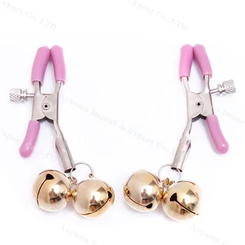 Bells Adjustable Clothespin Metal Nipple Clamps Torture ...