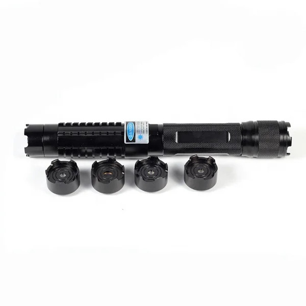 

Pointer Pen 26650 2W Blue Laser Diode 4 Head Laser Light Flashlight