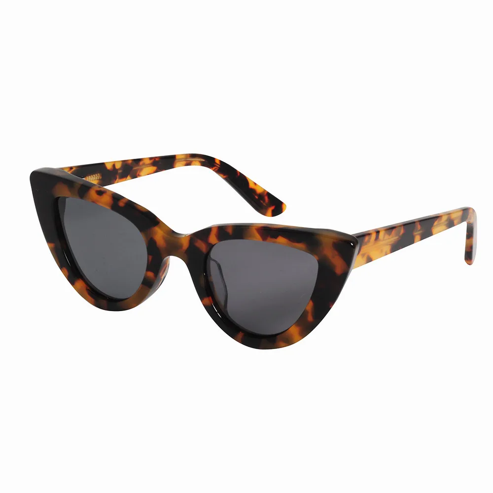 

LS7004 italy brand cat eye acetate frame material polarized uv400 sunglasses, Customized can be available