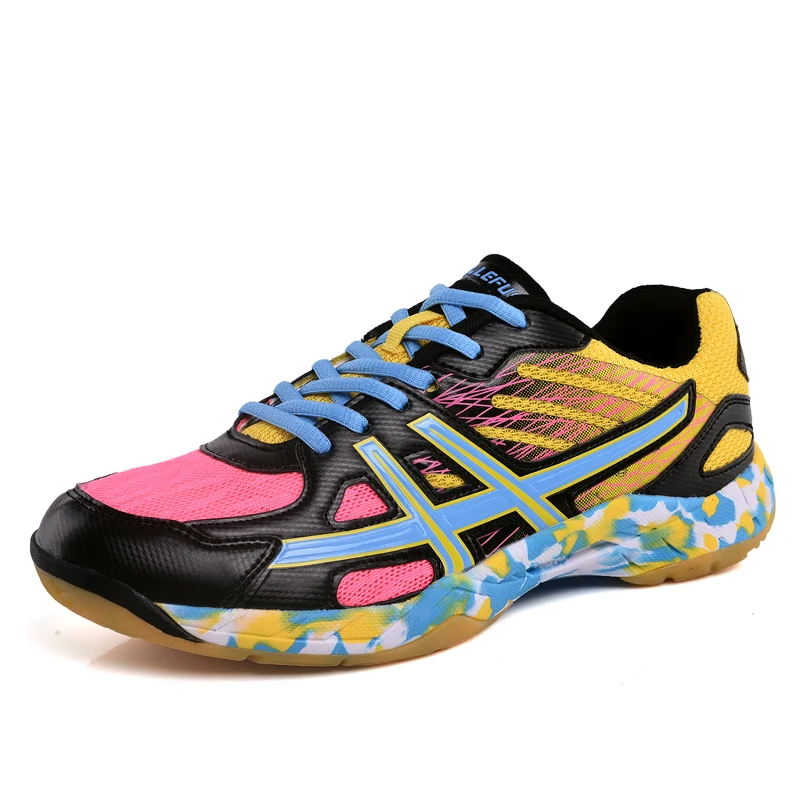 Colorful Adult Running Shoes Indoor Gym Cross Training Sneakers Breathable Volleyball Badminton Tennis Shoes, As the picture or customized