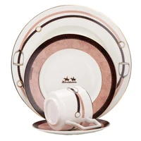 

Royal Design Fine bone crockery Chinese disposable charger Dinner plate set ceramic tableware