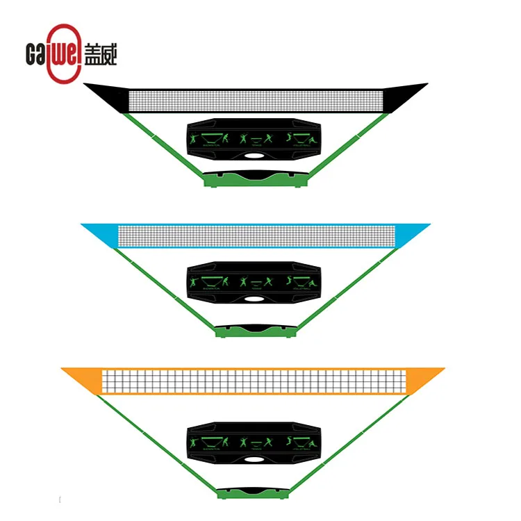 
Multifunction Portable Easy Set Flexible Plastic Multi 3-in-1 Tennis Net 