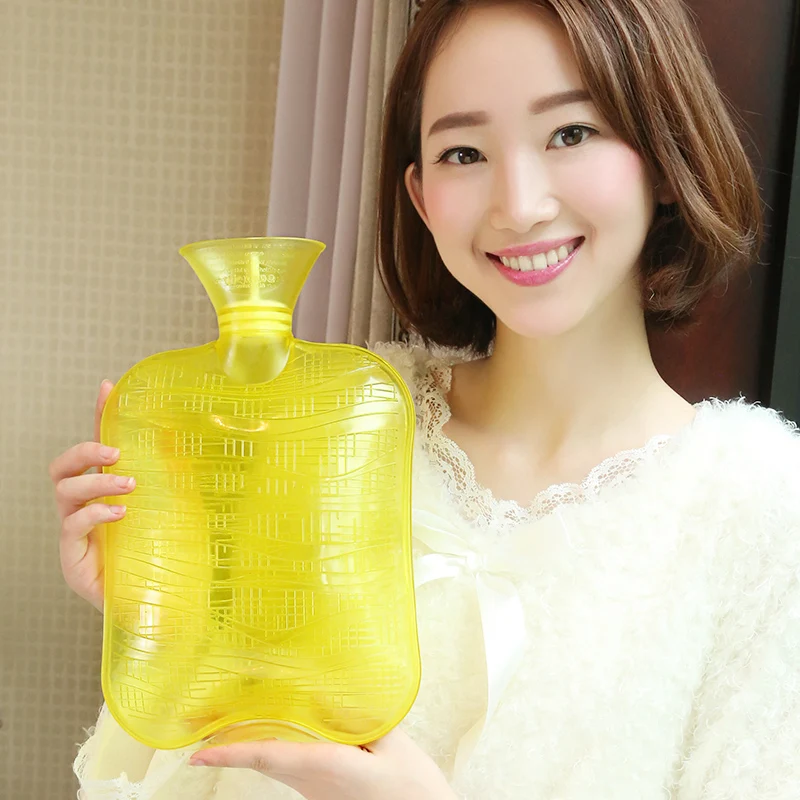 
The Wave Pattern PVC Water Injection Stomach Warmer Hot Water Bottles 