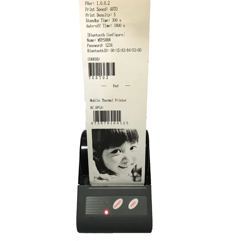 Hot Sale Mini Bluetooth Android Thermal Printer  for IOS and Android