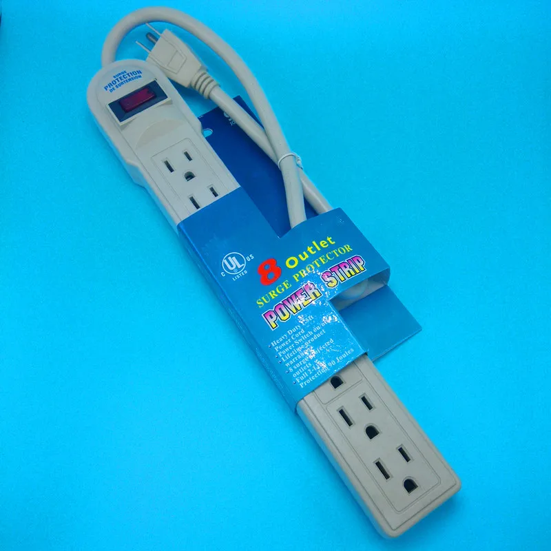 8 Outlet Power Strip With Surge Protector Power Outlet Power Bar Buy