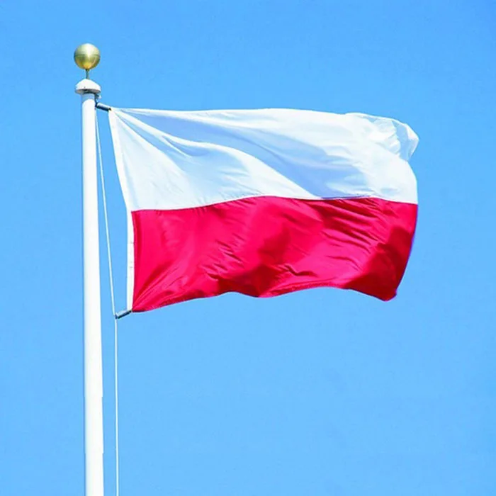 Hot Selling 3x5ft Large Digital Printing Polyester National Poland Flag ...