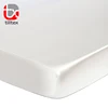 Pure white percale baby crib satin bed sheets 100& cotton crib fitted sheet