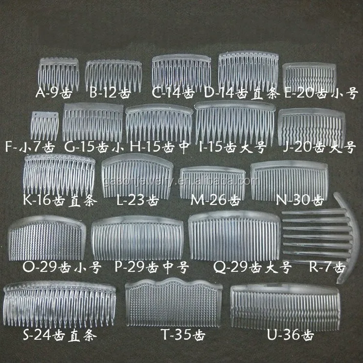 Jewelry Factory Wholesale Cheap Plastic Comb For Wedding Veil In