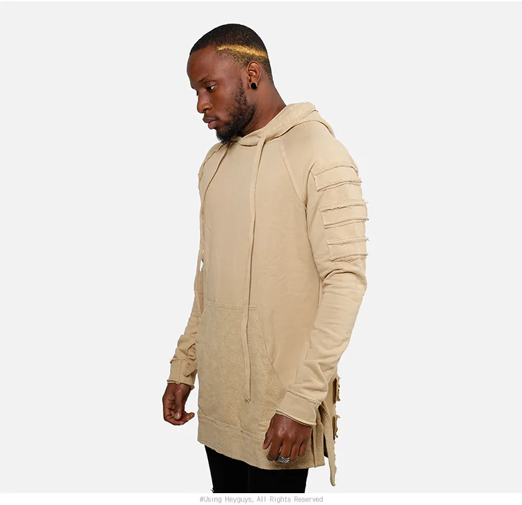 

Factory Wholesale men hoody hoodies 100% cotton custom hoodies men autumn wear, Beige/black