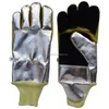 Split Leather Fire Fighting Gloves Aluminized