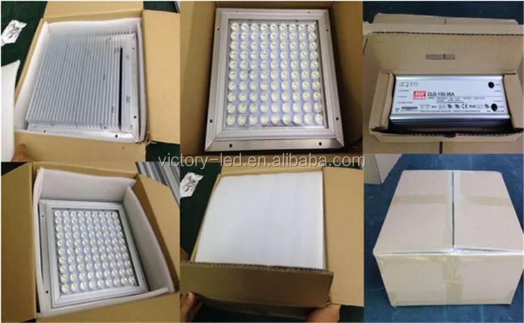 Best 150W IP65 LED Ceiling Recessed Canopy Light for Gas Station