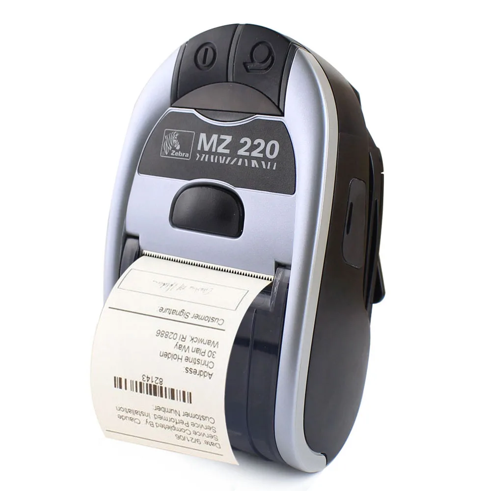 

Original 203 dpi MZ220 Wireless Thermal Printer 50mm Portable Ticket Label Barcode Printer For Zebra