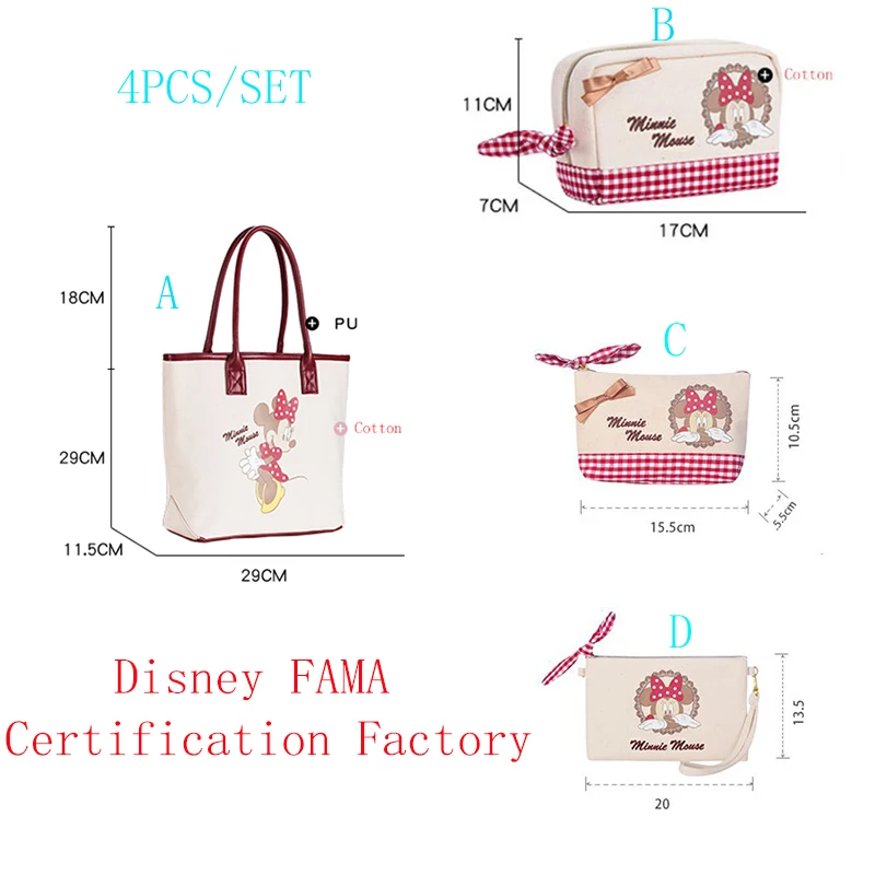 

Disney FAMA Factory Fashion Women Bag Designer Branded Handbag Sets Lady PU Handbag