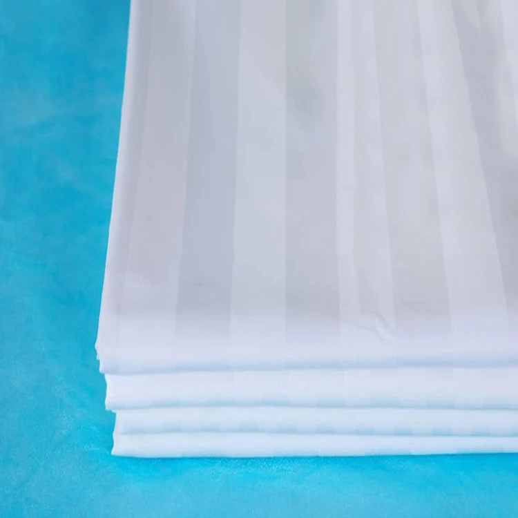 40s Wholesale Cheap Polyester Cotton Hotel Flat Bed Sheet Sets Twin