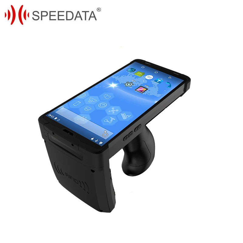 

Speedata android 8.1 touch screen handheld pda uhf rfid, android pda barcode laser scanner rfid nfc card reader