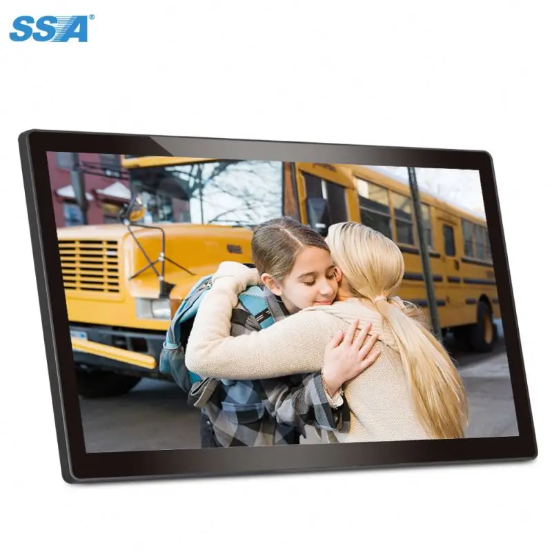 

high quality 15.6 Inch IPS 1280*800 Touch Screen Digital Photo Frame Wifi Cloud Digital Picture Frames 16GB Support APP